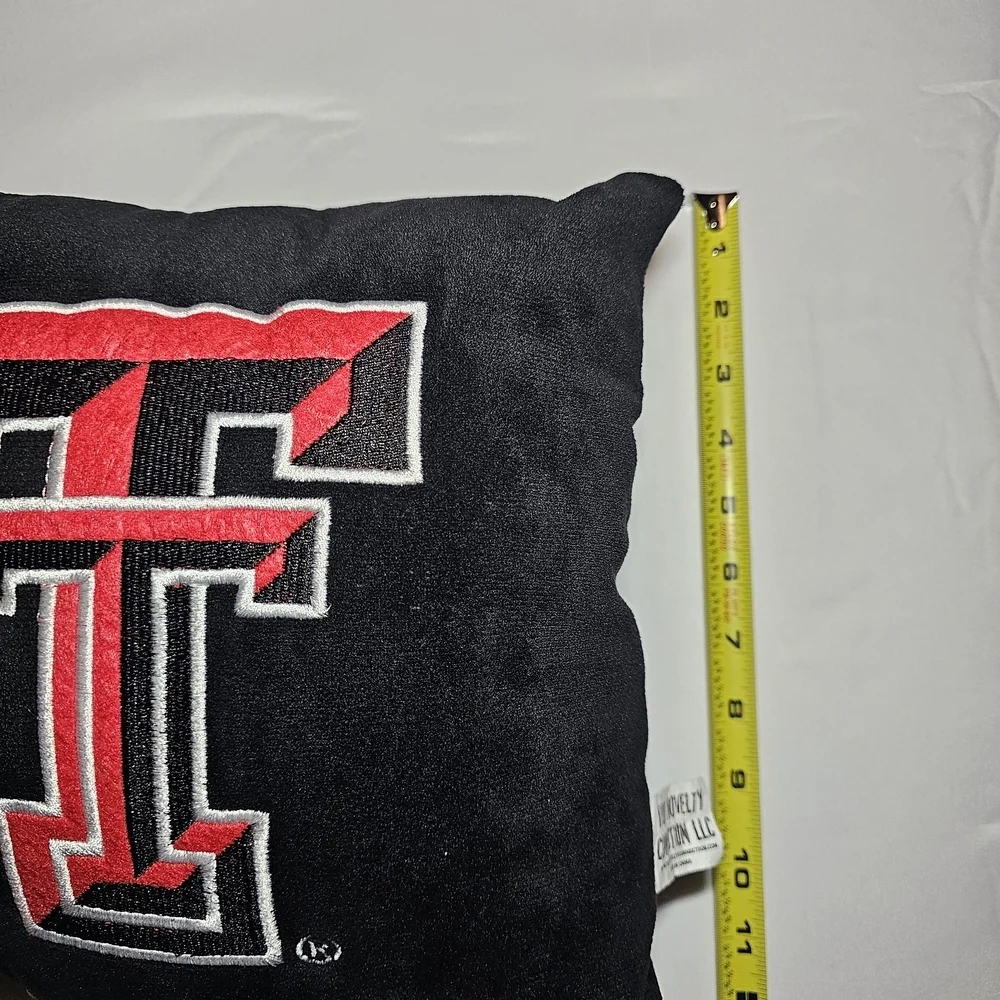 Texas Tech Red Raiders Double-T Plush Throw Pillow 12” Fan Cave Dorm Decor